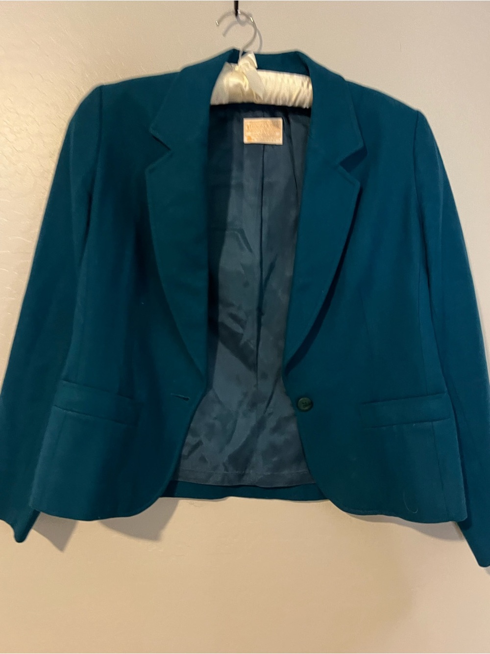 Pendleton Teal Single-Button Blazer